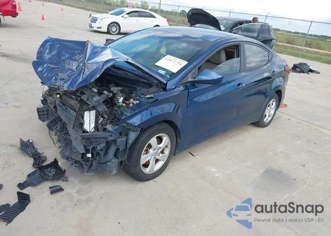 2014 Hyundai Elantra Se from USA, damaged, VIN KMHDH4AE0EU163187